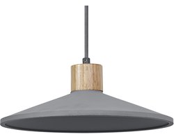 OSRAM Decor Concrete Wood Beton-Hängeleuchte (320 mm) in Dunkelgrau mit Gehäuse aus Metall und Beton für moderne Beleuchtungen in Innenräumen, flexible Leuchtkörper-Wahl dank E27 Fassung.