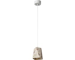 OSRAM DECOR Gleam Hanglamp Box E27 Wit, Terrazzo, Metaal, hoogwaardige uitstraling, voor Eetkamer en Woonkamer
