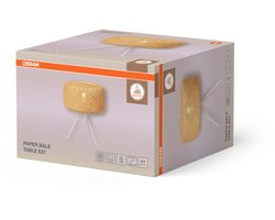 OSRAM Decor Paper Bale decoratieve vloerlamp van papier en metaal, 400 mm, met E27 fitting, IP20, beige