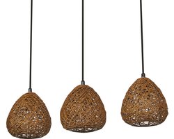 OSRAM Decor Paper Drop Lineaire decoratieve hanglamp met papieren kap, 3 lampen, met E27 fitting, gemaakt van papier/metaal, IP20, beige