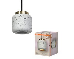 OSRAM Decor Terrazzo decoratieve hanglamp met terrazzo bol , 100 mm, met GU10 fitting, wit