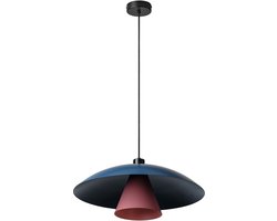 OSRAM DECOR Vliegende Paddenstoel hanglamp E27 Blauw/Roze 500mm, hanglamp, Metaal, met contrasterende kleuren