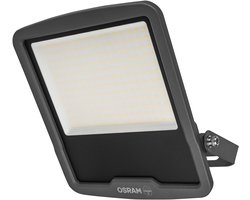 OSRAM ENDURA FLOOD PC 150W LED-schijnwerper, 4000K koel wit, 18.000 lumen, IP65-schijnwerper voor grote oppervlakken, 120 lm/W, gerecycled aluminium, grijs