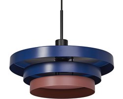 OSRAM Layers decoratieve hanglamp met E27 fitting, 400mm, IP20, metaal, blauw/roze