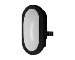 OSRAM LED wandlamp 6W Bulkhead, 4000K, 420 lm, IP54, IK06, schokbestendig, zwart, polycarbonaat behuizing, stralingshoek 120°, voor kelders en garages
