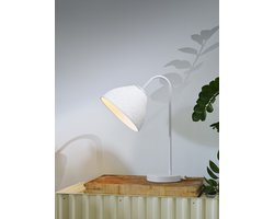 OSRAM tafellamp Decor Camel Bell wit van metaal en papier-maché, E14, dimbaar, 220 mm lengte, lampenkap van gerecycled materiaal, duurzaam dankzij vervangbare lichtbron, eenvoudig te installeren