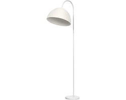 OSRAM vloerlamp Decor Camel Bell wit van metaal en papier-maché, E14, dimbaar, 1530 mm hoogte , lampenkap van gerecycled materiaal, duurzaam dankzij vervangbare lichtbron, eenvoudig te installeren