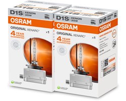 OSRAM Xenarc Original D1S set van 2 HID xenon lampen | OEM kwaliteit | 66140 | 2 stuks | Made in Germany | 4 jaar fabrieksgarantie | 4500K