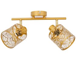 Ostaria Plafondlamp Calathea - goud - metaal - bewerkt - E27 - interieur decoratie - binnen