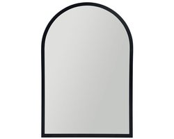 Ostaria Wandspiegel Arch - metaal - zwart - halfrond - 34 x 50 cm - wanddecoratie spiegels