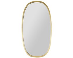 Ostaria Wandspiegel Ovide - metaal - goud - ovaal - 29 x 53 cm - wanddecoratie spiegels