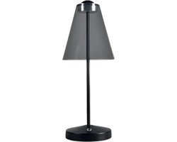 Ostin & Fred Draadloze Tafellamp - Zwart - 31 cm - Dimbare Touch Lamp - Binnen/Buiten - Bureaulamp - Oplaadbare Batterij
