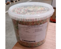 Oswalt - Vijver Mix Menu 5 Liter - Visvoer - Vijvervoer - Vijversticks - Vijverkorrels - Vijvervlokken