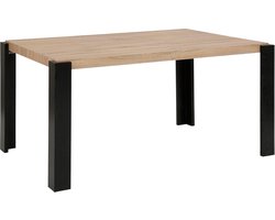 Otago - Eettafel 160x90 cm in EikenZwart (76 x 160 x 90 cm)