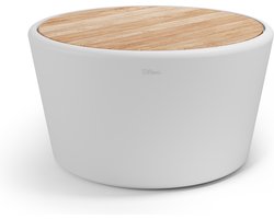 Otium meubel dubbelwandig Basso met hout wit
