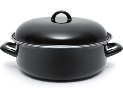 OTIX Braadpan Inductie - Met deksel - Emaille - 6 liter - 28 cm - Alle Warmtebronnen - Staal