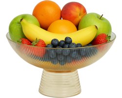 OTIX Fruitschaal - op Voet - Amber Trifle - Schaal - Glas - 22x11cm - Glazen - Serveerschaal