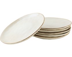 OTIX Ontbijtborden - Bordenset - 6 Persoons - Beige - 21cm - Keramiek - MAPLE