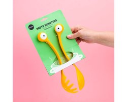 Ototo Pasta Monsters - Set Van 2 - spaghetti - pasta - salade - opscheplepel