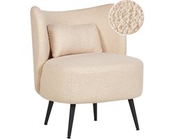 OTSBY - Fauteuil - Beige - Bouclé