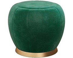 Ottomaanse Kruk - Poef Voetenbank - Voeten Rusten - Fluwelen Bekleding - 45 cm Hoog - Goud