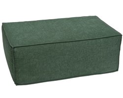 Ottomane/accessoire voor bank MCW-O54, voetenbankje Recamiere chaise longue, stof/textiel 300 g/m² 38x97x70 cm ~ groen