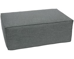 Ottomane/accessoires voor bank MCW-O54, voetenbankje, chaise longue, stof/textiel 300 g/m² 38x97x70 cm ~ donkergrijs