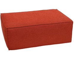 Ottomane/accessoires voor bank MCW-O54, voetenbankje, chaise longue, stof/textiel 300 g/m² 38x97x70 cm ~ terracotta