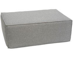Ottomane/accessoires voor bank MCW-O54, voetenbankje, recamier, chaise longue, stof/textiel 300 g/m² 38x97x70 cm ~ lichtgrijs