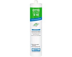 Ottoseal S18 siliconenkit zwembad - 310 ml koker - wit - voor afdichting in zwembaden en sauna