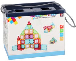OttoSimon magnetische tegel speelgoed set 45-delig in opbergbox.