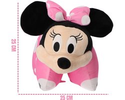OttoSimon Minnie Mouse knuffelkussen 2in1 45x28cm Disney kussen.