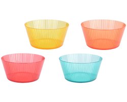 OttoSimon schaal plastic set van 4 - kinderservies speelgoed.