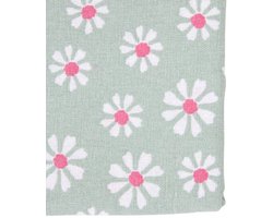 OttoSimon tafelloper katoen groen 50x140 cm - tafelaccessoire.