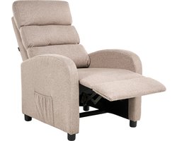 OTUS - Relaxfauteuil - Taupe - Polyester