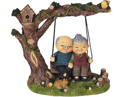 Oud Echtpaar Beeldje - Romantische Decoratie - Woonkamer Aankleden - Tijdloze Liefde - Diverse Maten - Niet Gespecificeerd