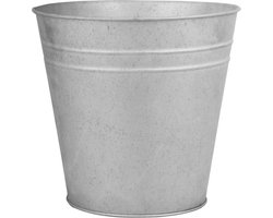 Oud zink bloempot 25 cm