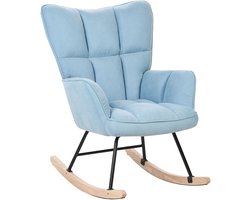 OULU - Schommelstoel - Lichtblauw - Polyester