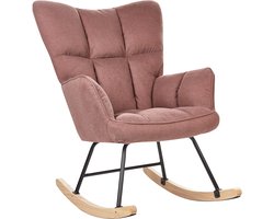 OULU - Schommelstoel - Roze - Polyester