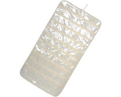 OUNONA Hangtas Met Meerdere Zakken Beige Pvc 43 Vakken Deur-/muurorganizer Sieradenopberger Houdt Rommel Weg