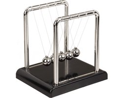 Out of the Blue - Mini Newton pendel cradle - met 5 ballen - 9 x 7 cm - Slinger/balanceerballen voor op kantoor/bureau