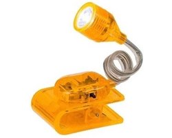 Out of the Yellow leeslampje - geel - op klem - 4 cm - incl batterijen