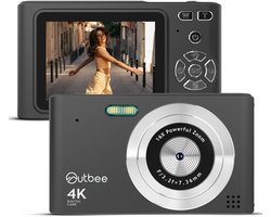 Outbee Digitale camera - Fototoestel - Digital camera - Compact - Foto's en video's - 8 Beeldresoluties - 128GB - Zwart