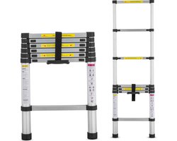 Outbee Telescopische Ladder - Telescopische Vouwladder - 2 m Werkhoogte - Aluminium