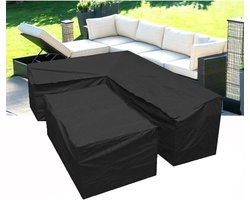 Outdoor bankhoes - l vormige patio bank covers met duurzaam zoom koord, 210D l vormige outdoor bank coverl vormige outdoor sectionele bank cover (L vorm 118 "× 118" × 35 rechthoek 61" × 37,5" × 27