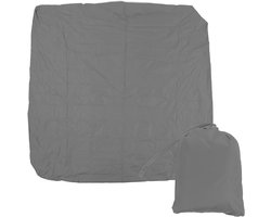 Outdoor Cover voor Whirlpools - Waterproof SPA Covers - 190 Silver Coated Polyester Taff - Weerbestendig (207 x 207 x 30 cm - Grijs)