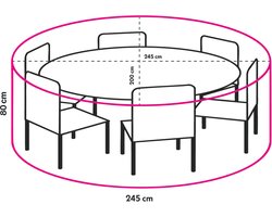 Outdoor Covers Tuinset beschermhoes | Ovaal | 245x200x80cm