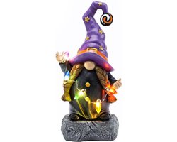 Outdoor Garden Ornaments - Resin Ornaments met Solar Garden Lights - Tuin Decoraties - Halloween Decoratie voor Tuin Lawn Patio