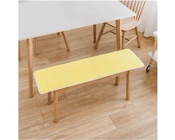 Outdoor Indoor Lange Bank Kussen Kussen Pad Venster Zitkussens Tuin Pallet Kussens Patio Meubelkussens 2-zits Tuin Zitkussen - Geel 100×35cm (39×14in)