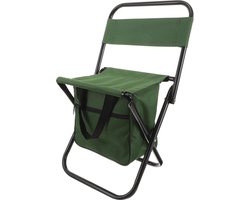 Outdoor Klapstoel Opbergtas Kruk Matza Rugleuning Groene Stoelen Buiten Kleine Draagbare Camping Picknick Vissen Wandelstoelen